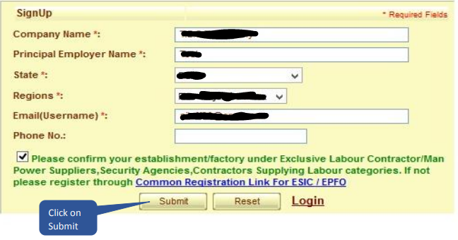 esic login employee